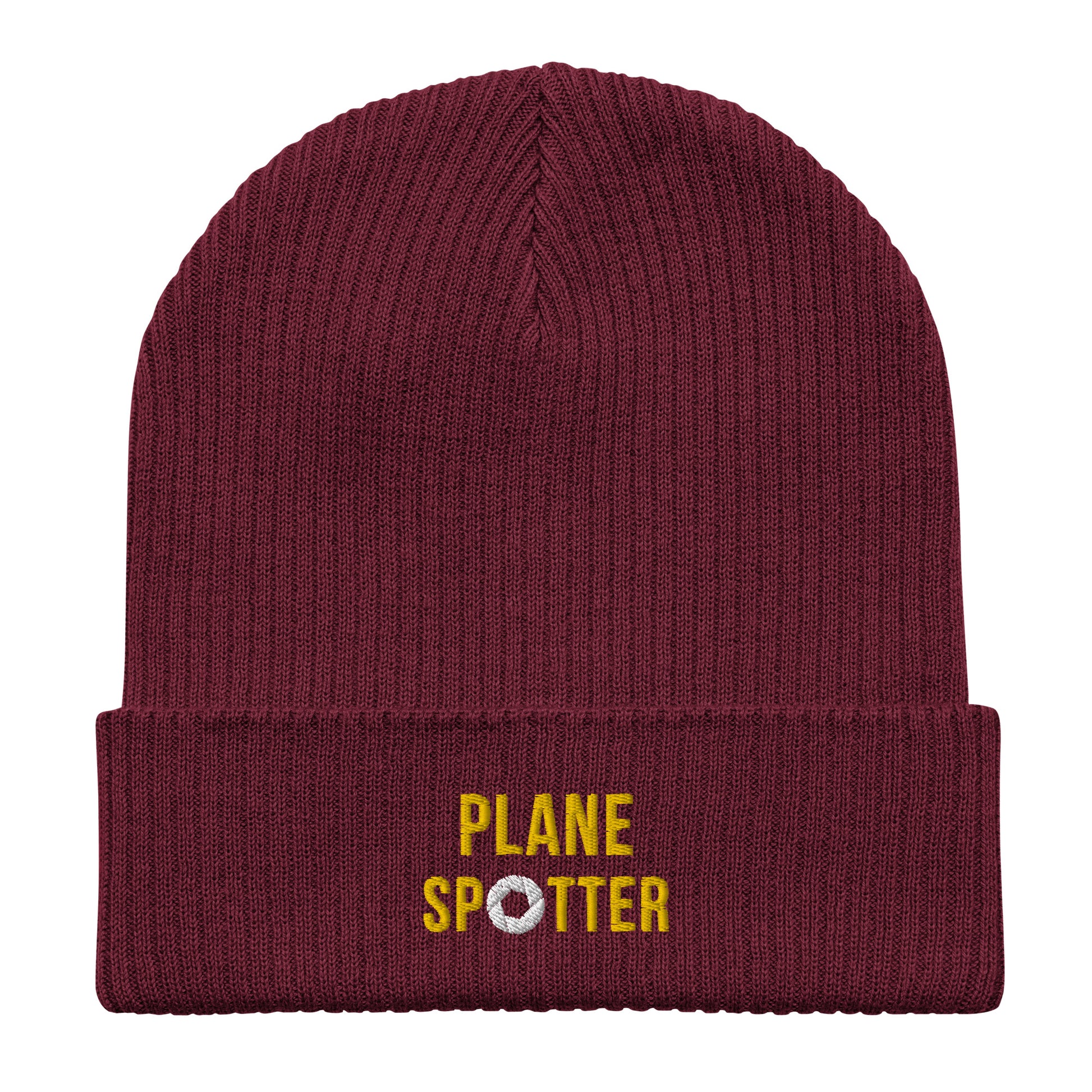 Plane Spotter Organic Ribbed Beanie