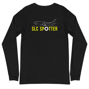 SLC Airplane Spotting Adult Unisex Long-Sleeve T-shirt