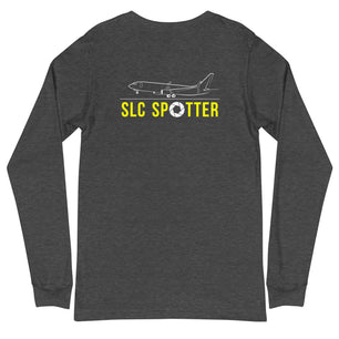 SLC Airplane Spotting Adult Unisex Long-Sleeve T-shirt
