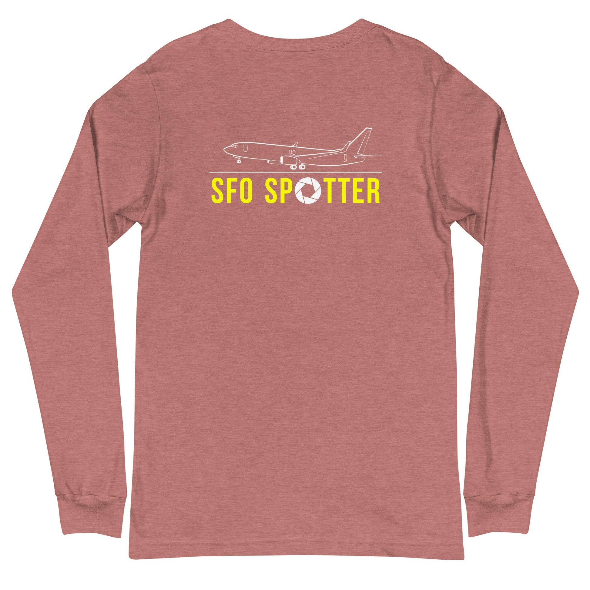SFO Airplane Spotting Adult Unisex Long-Sleeve T-shirt