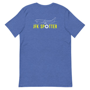 JFK Airplane Spotting Adult Unisex Short Sleeve T-shirt